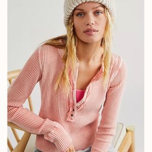 Free People One Colt Thermal in blush color